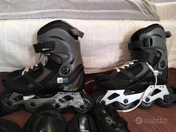 roller nr 34/37 completi di protezioni e borsa