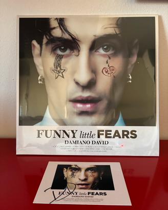 Damiano David Funny Little Fears LP Autografato