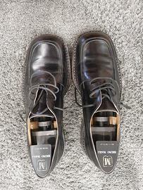 Bruno Magli 40 Derby pelle nera Made Italy