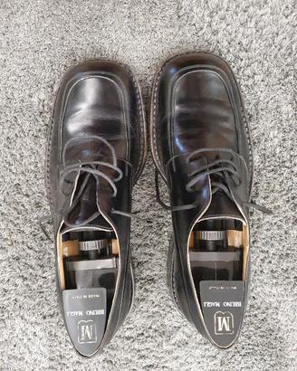 Bruno Magli 40 Derby pelle nera Made Italy