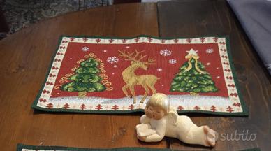 nuove 2 tovagliette gobellin arredo natale nataliz