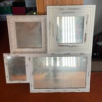 Composizione di 4 specchi stile shabby chic