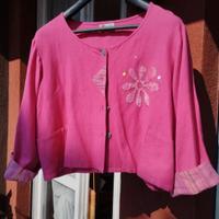 Giacca bolero color fucsia 