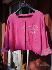 Giacca bolero color fucsia 