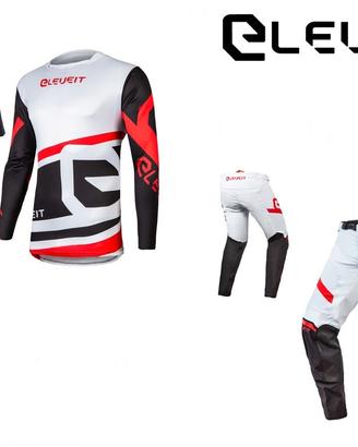 COMPLETO MOTO CROSS MAGLIA PANTALONE ELEVEIT X-LEG