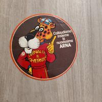 adesivo originale vintage Arnaldo il ghepardo 