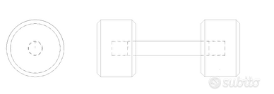 Manubri con pesi mobili - altissima qualità