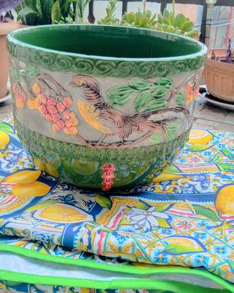 vaso in ceramica artistica d'epoca 