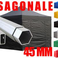 Gazebo 3x3 ALU 45 Pratico NUOVO impermeabile