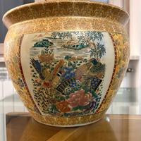 vaso cinese decorazione a mano 