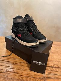 Scarpe sportive Antony Morato nero/rosso taglia 43