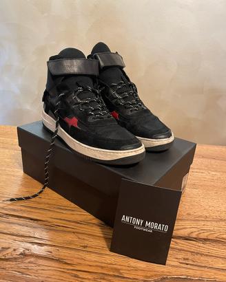 Scarpe sportive Antony Morato nero/rosso taglia 43