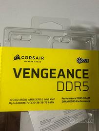 CORSAIR VENGEANCE DDR5 2x16Gb 6000mhz cl30