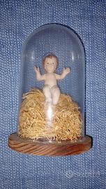 Gesù bambino in campana di vetro