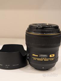 Nikon AF-S Nikkor 35mm f/1.4 G N obiettivo PRO