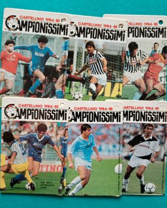 FIGURINE I CAMPIONISSIMI CARTELLINO 1984-85