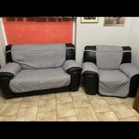 1 copri divano 2 piazze e 1 copri divano poltrona