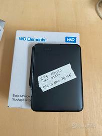 Hard disk 2TB usb 3.0 NUOVO