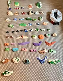 PRESE  arrampicata piu ragni KIT NUOVO