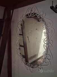Specchio antico cornice ferro