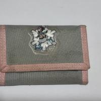 ONYX portafoglio grigio e rosa vintage anni 90