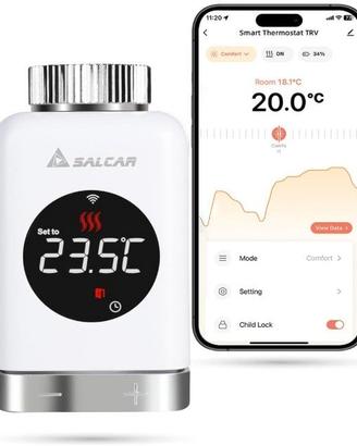 SALCAR Valvola Termostatica Intelligente WIFI Term