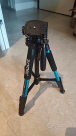 Treppiede Fotografico Zomei Q111 Blue + custodia