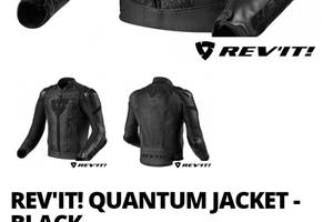 giacca moto revit quantum tg 46 nuova