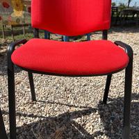 4 sedie da ufficio o sala riunioni impilabil