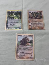 Lotto 3 carte pokemon vintage
