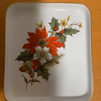 Piccolo vassoio  natalizio in ceramica