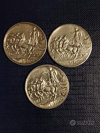 Vittorio Emanuele III set 1 lira arg.