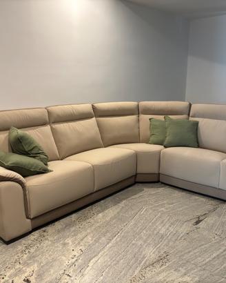 Divano  angolare moderno  , color beige