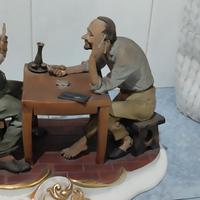 porcellane Capodimonte giocatori di carte