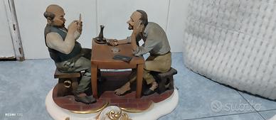 porcellane Capodimonte giocatori di carte
