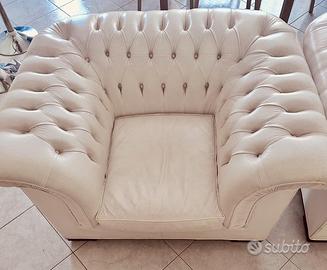 Poltrona Chesterfield VERA PELLE