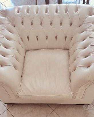 Poltrona Chesterfield VERA PELLE