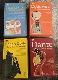 libri Dante ,Tragici Greci , Dostoevskij, Sherlock