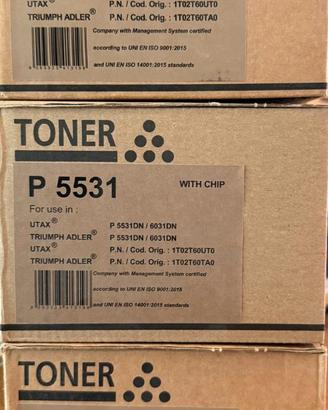 3 Toner P5531 black/nero UTAX - TRIUMPH ADLER