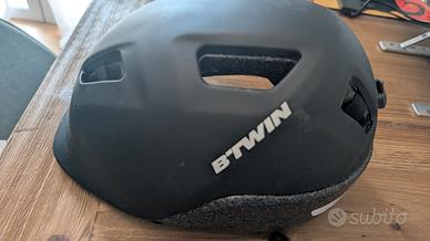 casco bici nero btwin