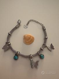 Bracciale nuovo – Farfalle & Turchese
