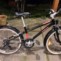 Bicicletta bambino trekking 500 nera 20 pollici