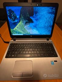 HP Probook 450  G2 15.6 12GB SSD 240 batteria KO