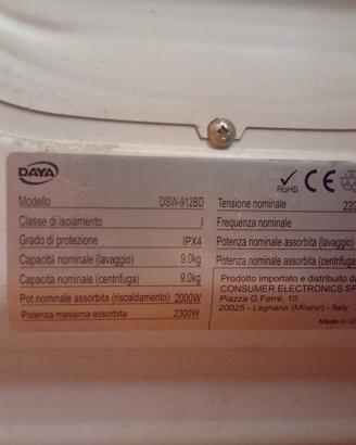 lavatrice funzionante 