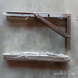 Staffe richiudibili acciaio per mensola da parete