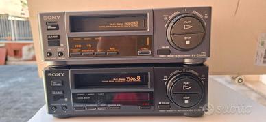 due apparecchi Sony  Hi8 e video 8