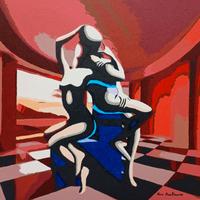 quadro moderno dipinto a mano 