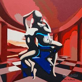 quadro moderno dipinto a mano 