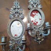Appliqué Vintage in Ottone Argento 