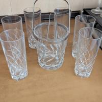 Bicchieri in cristallo vintage 